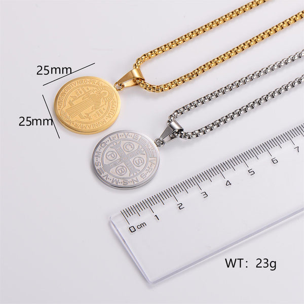 Casual Circle Stainless Steel Electroplating Pendants