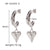 IG Style Circle Irregular Heart Heart Geometric U-Shape Titanium Steel Electroplating Earrings