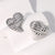 Heart Heart Stainless Steel Electroplating Stud Earrings