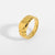 Women IG Style ART Stainless Steel 18K Gold Plated Rings