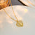 Heart Geometric Titanium Steel 18K Gold Plated Necklaces