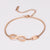 Fashion Women Heart Geometric Stainless Steel Electroplating Bracelets