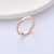 Women Minimalist Metal Doll Titanium Steel Polishing Rings