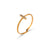 Minimalist Fashion Geometric Stainless Steel 18K Gold Plated Rings