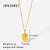 IG Style Chain Geometric Stainless Steel 18K Gold Plated Necklaces