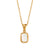 Fashion Stripe Geometric Stainless Steel 18K Gold Plated Necklaces