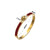 Ellipse Stainless Steel 18K Gold Plated Bangles