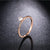 Women Geometric Titanium Steel 18K Gold Plated Rings