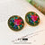 Women Mid-century Modern Flower Flower Metal Oil Dripping Clip On Earrings