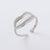 Retro Vintage Women Geometric Geometric Stainless Steel Electroplating Rings