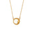 Fashion Round Geometric Acrylic 18K Gold Plated Necklaces