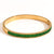 Fashion Round Circle Stainless Steel 18K Gold Plated Bangles