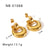 IG Style Square Irregular Heart Heart Geometric Stainless Steel Electroplating Earrings