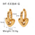 IG Style Heart Heart Geometric Stainless Steel Electroplating Earrings