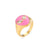 Women Geometric Stainless Steel 18K Gold Plated Rings