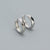 925 Sterling Silver Fashion Circle Geometric Silver Electroplating Earrings