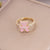 Women Cute Bear Metal Oiling Rings