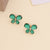 Women Butterfly Insect Metal Electroplating Stud Earrings