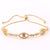 Women Metal Flower Eye Copper Bracelets