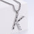 Men Metal Retro Vintage Number Text Letter Stainless Steel Polishing Pendants