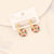 Women Retro Vintage Bohemian Circle Stainless Steel Oil Dripping Earrings