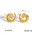 IG Style Circle Geometric Stainless Steel Electroplating Earrings