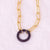 Minimalist Ellipse Round Circle Number Geometric Text Letter Zircon Electroplating Necklaces