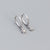 925 Sterling Silver Casual Star Silver Electroplating Stud Earrings