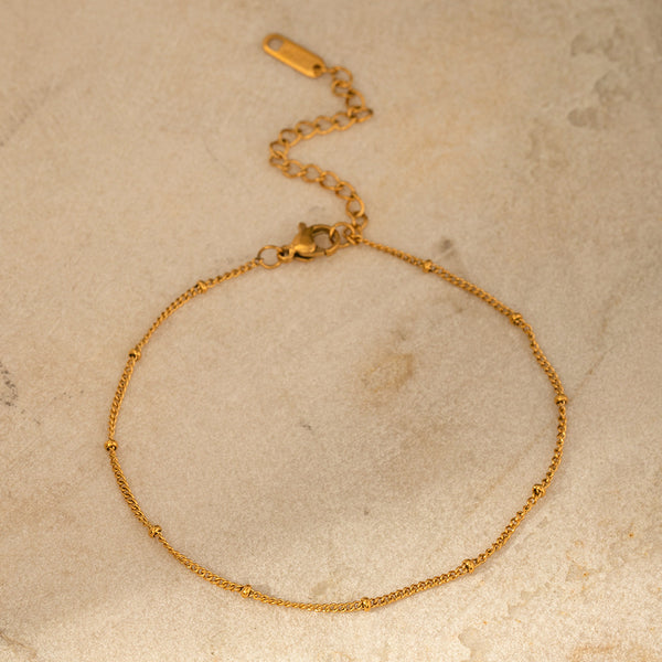 Women Minimalist Geometric 18K Gold Plated Anklets