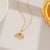 Moderate Luxury Letter Chinese Character Text Number Titanium Steel 18K Gold Plated Necklaces