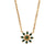 Fashion Flower Geometric Stainless Steel 18K Gold Plated Necklaces