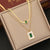 Fashion Quadrilateral Geometric Stainless Steel Electroplating Necklaces