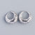 925 Sterling Silver Moderate Luxury Stripe Silver Electroplating Stud Earrings