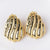 Shell Geometric Copper Electroplating Stud Earrings