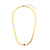 Fashion Quadrilateral Circle Geometric Stainless Steel 18K Gold Plated Necklaces