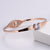 Women Minimalist Metal Diamond Crown Stainless Steel Bangles