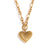 Fashion Heart Stainless Steel Electroplating Necklaces