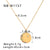 IG Style Round Geometric Stainless Steel Electroplating Necklaces