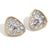 Fashion Triangle Geometric Stainless Steel Electroplating Stud Earrings