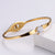 Women Minimalist Metal Diamond Crown Stainless Steel Bangles