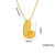 Letter Text Number Titanium Steel 18K Gold Plated Necklaces