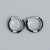 925 Sterling Silver Geometric Silver Stud Earrings