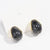 Maillard Irregular Asymmetrical Geometric Droplet Plastic Electroplating Stud Earrings