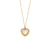 Fashion Heart Geometric Stainless Steel 18K Gold Plated Necklaces