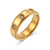 Minimalist Women Circle Geometric Stainless Steel 18K Gold Plated Rings