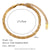 Minimalist Circle Geometric Stainless Steel 18K Gold Plated Necklaces