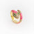 Women Diamond Metal Animal Snake Shape Copper Rings