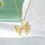 IG Style Bowknot Geometric Stainless Steel Electroplating Necklaces