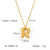 IG Style Letter Number Text Stainless Steel Electroplating Necklaces