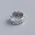 925 Sterling Silver Women Korean Geometric Irregular Silver Gold Plating Rings